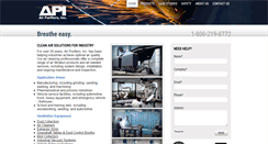 Desktop Screenshot of airpurifiersinc.com